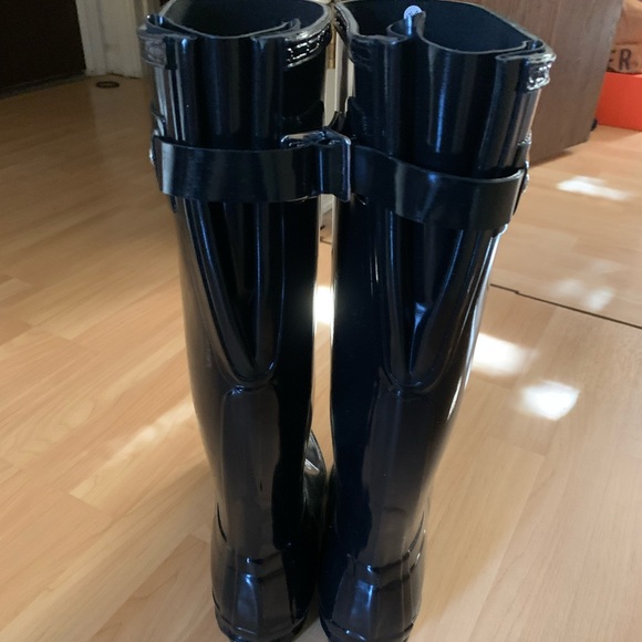 NWOT Hunter original tall gloss rain boots - Picture 5 of 6